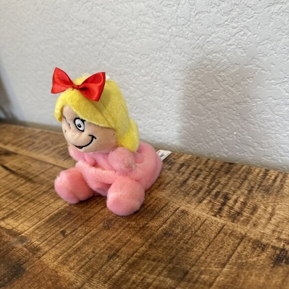 Aurora Cindy Lou Who Dr. Seuss Grinch Plush Palm Pals Stuffed Doll Toy 5" Small - Picture 2 of 8